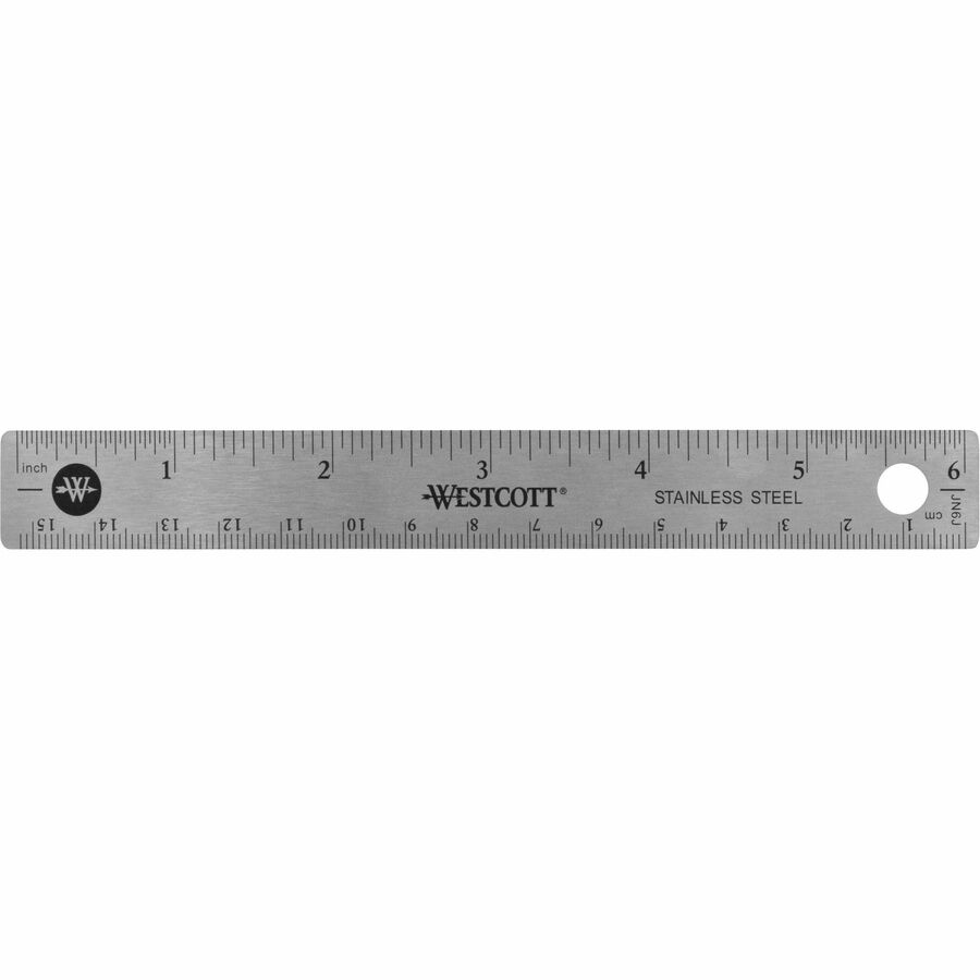 Westcott 6" Stainless Steel Rulers