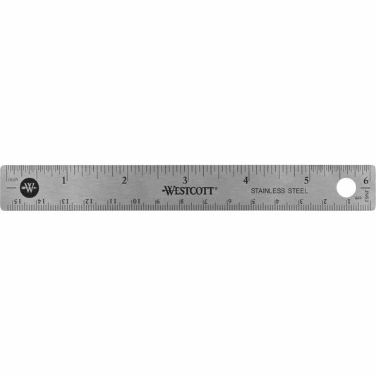 Westcott 6" Stainless Steel Rulers