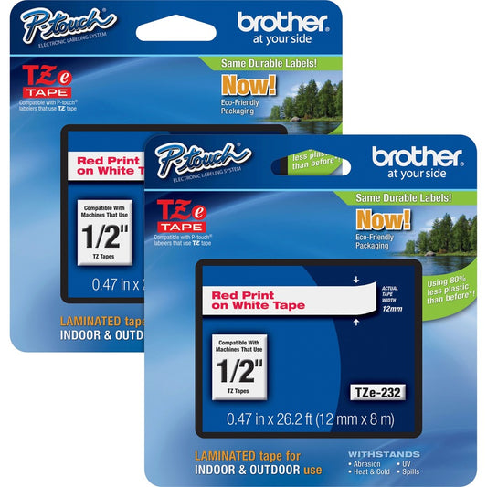 Brother P-touch TZe Laminated Tape Cartridges