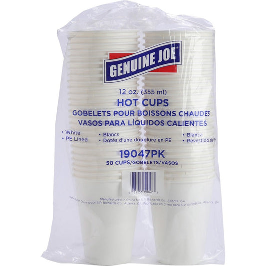 Genuine Joe Polyurethane-lined Disposable Hot Cups