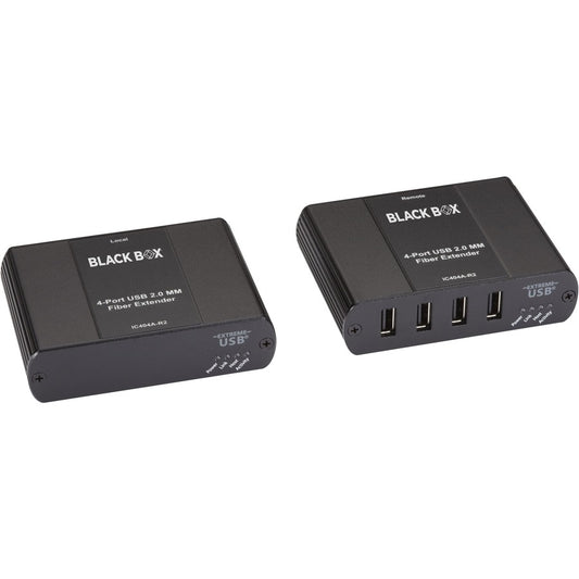 Black Box USB 2.0 Extender - Multimode Fiber 4-Port