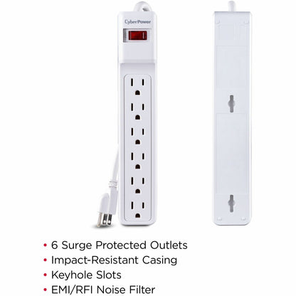 CyberPower CSB606W Essential 6 - Outlet Surge with 900 J
