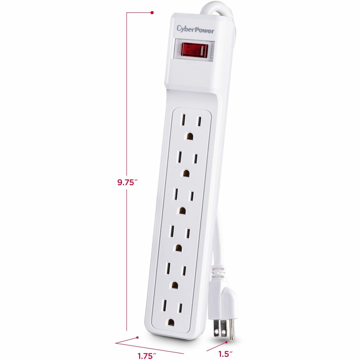 CyberPower CSB606W Essential 6 - Outlet Surge with 900 J