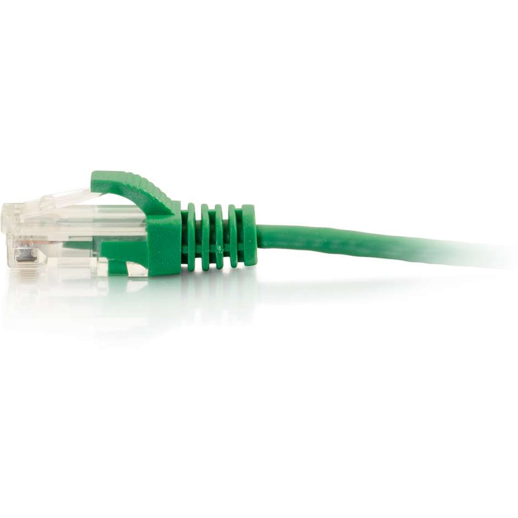 C2G 1ft Cat6 Slim Snagless Unshielded (UTP) Ethernet Cable - Green