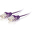 C2G 1ft Cat6 Snagless Unshielded (UTP) Slim Ethernet Patch Cable - Purple