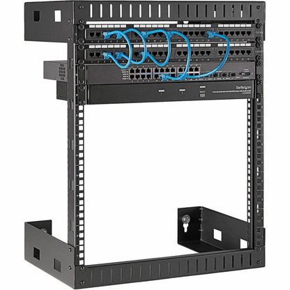 StarTech.com 2-Post 12U Heavy-Duty Wall-Mount Network Rack 19" Open Frame Server Rack for Computer Equipment Wall Mount Data Rack~