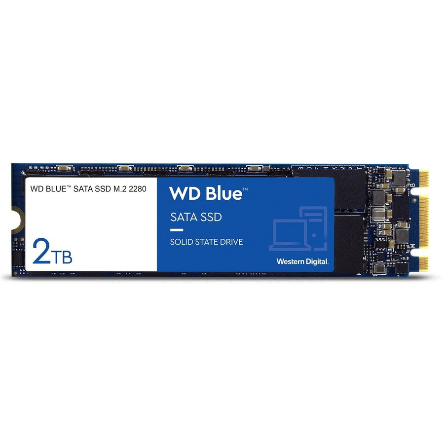 WD Blue 3D NAND 2TB PC SSD - SATA III 6 Gb/s M.2 2280 Solid State Drive