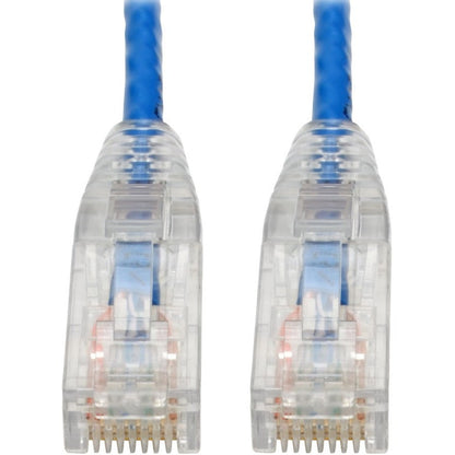 Tripp Lite Cat6 Gigabit Snagless Slim UTP Ethernet Cable (RJ45 M/M) PoE Blue 6-in. (15.24 cm)