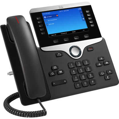 Cisco 8851 IP Phone - Refurbished - Corded - Corded - Tabletop Wall Mountable - Charcoal