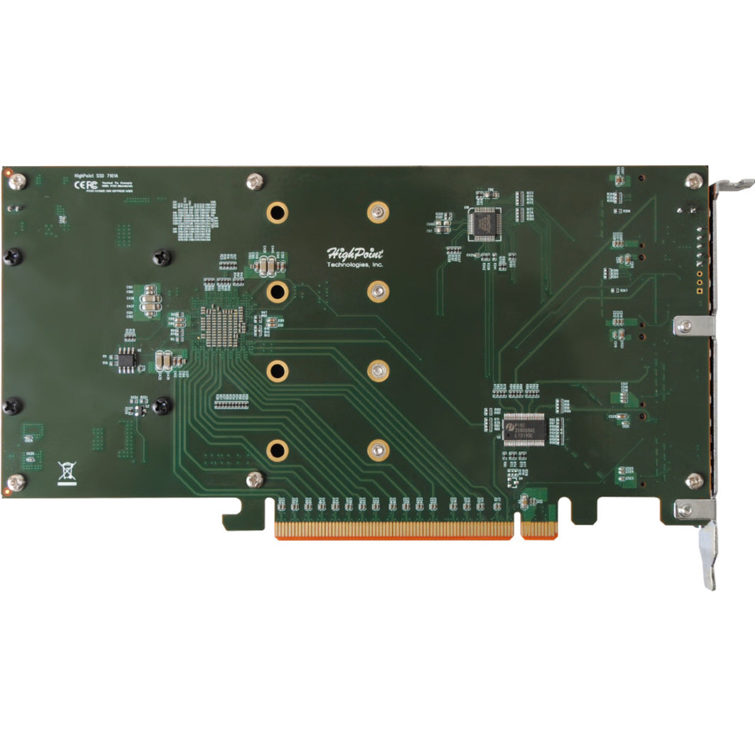 HighPoint SSD7101A-1 4x Dedicated 32Gbps M.2 Ports to PCIe 3.0 x16 RAID Controller