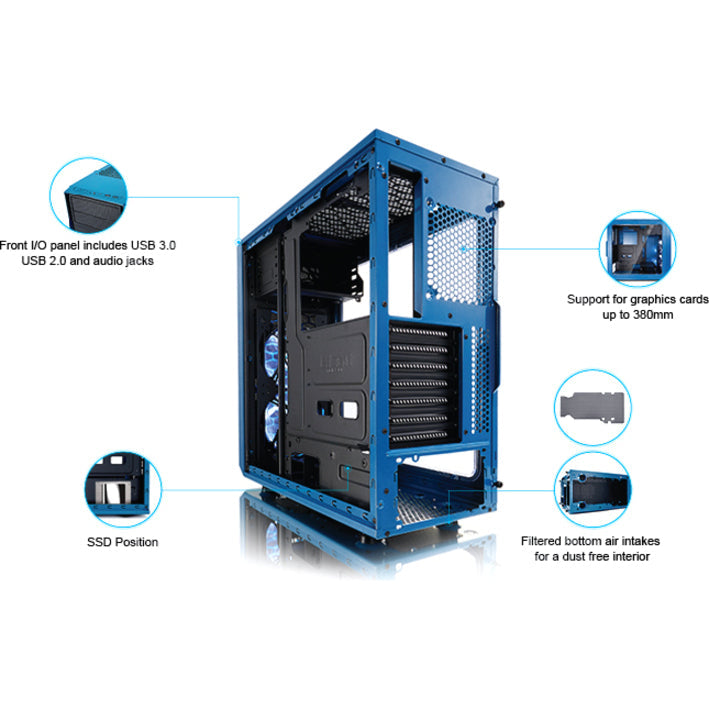 Fractal Design Focus G Computer Case with Windowed Side Panel