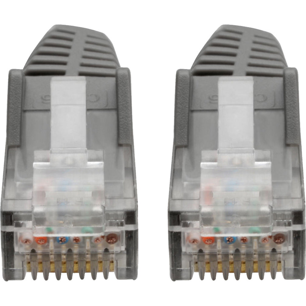 Tripp Lite Cat6 Gigabit Snagless Molded (UTP) Ethernet Cable (RJ45 M/M) PoE Gray 6-in. (15.24 cm)