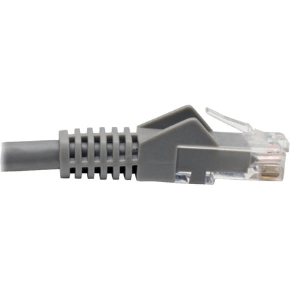 Tripp Lite Cat6 Gigabit Snagless Molded (UTP) Ethernet Cable (RJ45 M/M) PoE Gray 6-in. (15.24 cm)