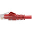 Tripp Lite Cat6 Gigabit Snagless Molded (UTP) Ethernet Cable (RJ45 M/M) PoE Red 6-in. (15.24 cm)