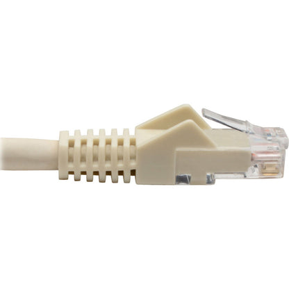 Tripp Lite Cat6 Gigabit Snagless Molded (UTP) Ethernet Cable (RJ45 M/M) PoE White 6-in. (15.24 cm)