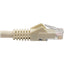 Tripp Lite Cat6 Gigabit Snagless Molded (UTP) Ethernet Cable (RJ45 M/M) PoE White 6-in. (15.24 cm)