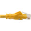 Tripp Lite Cat6 Gigabit Snagless Molded (UTP) Ethernet Cable (RJ45 M/M) PoE Yellow 6-in. (15.24 cm)
