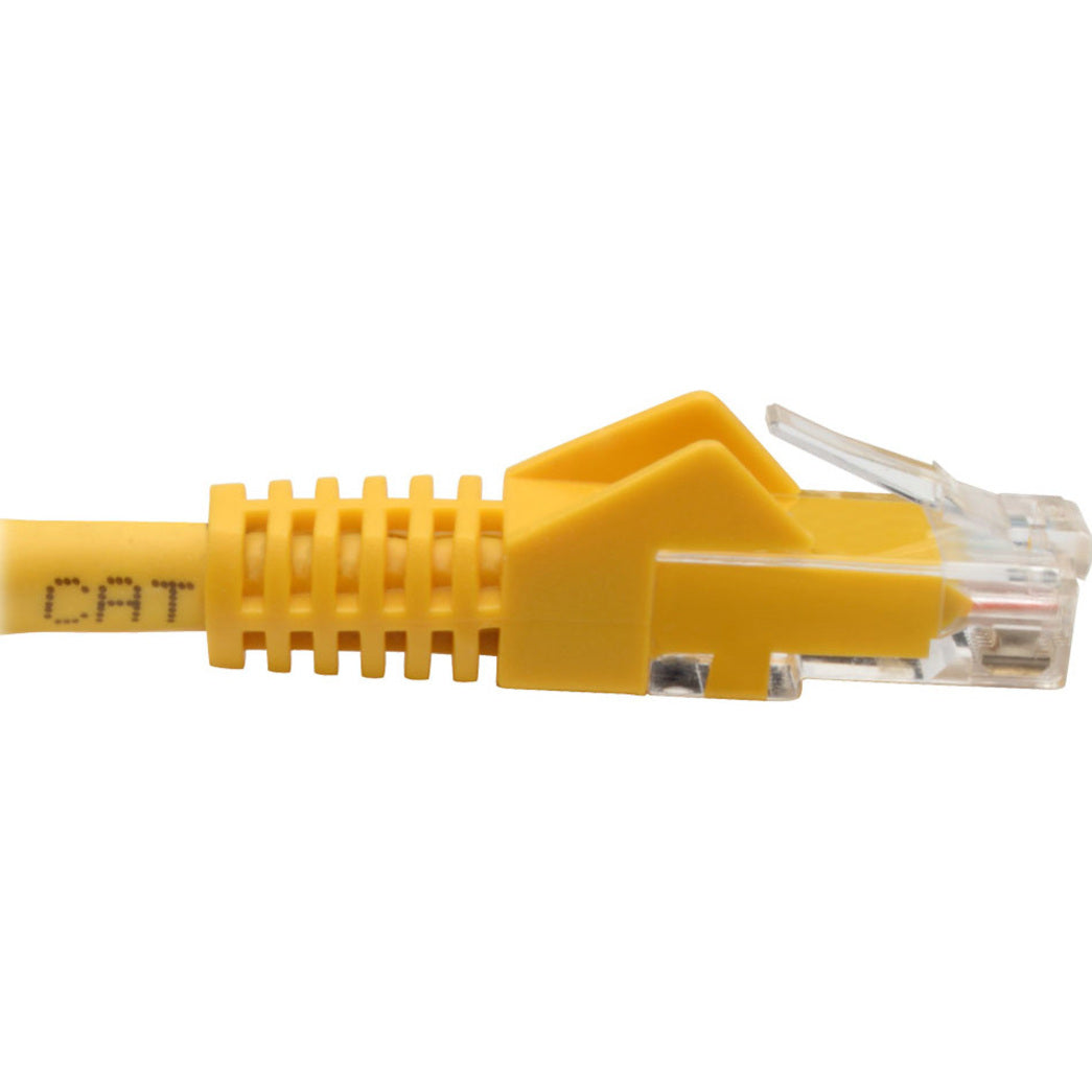 Tripp Lite Cat6 Gigabit Snagless Molded (UTP) Ethernet Cable (RJ45 M/M) PoE Yellow 6-in. (15.24 cm)