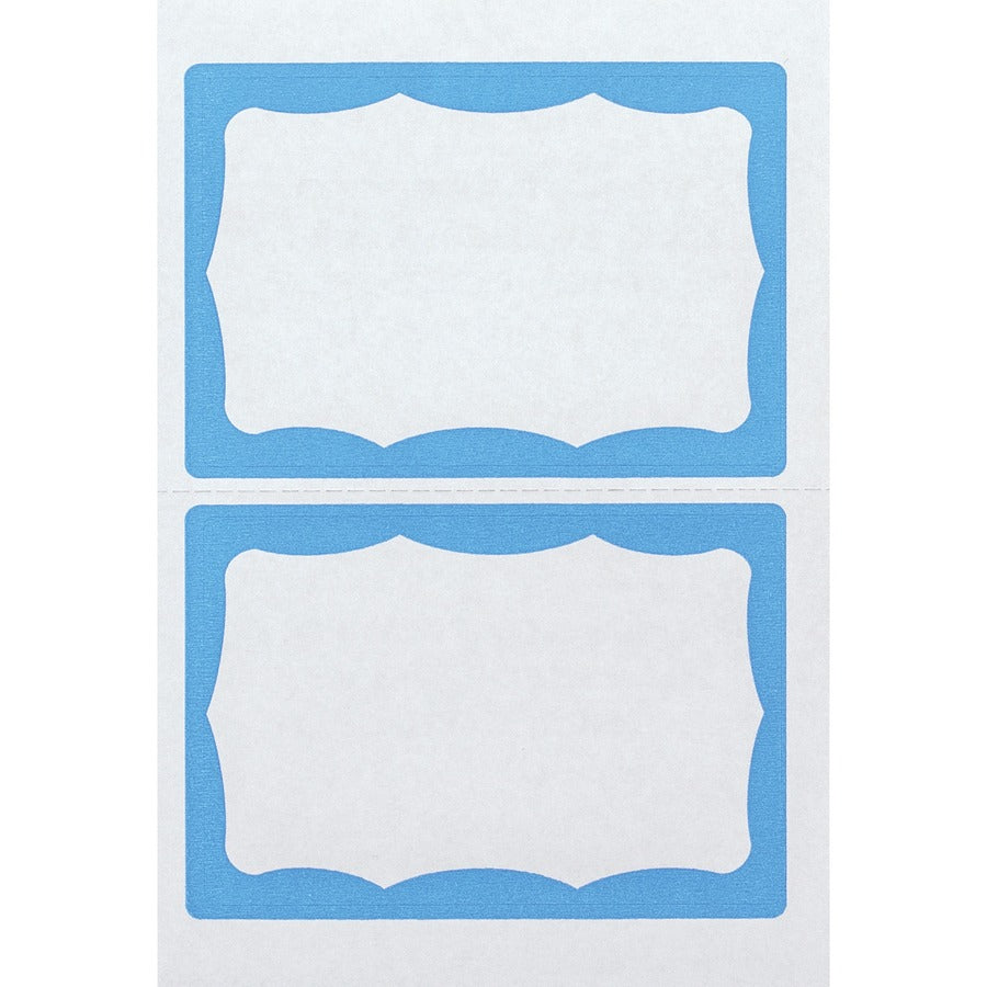 Advantus Color Border Adhesive Name Badges