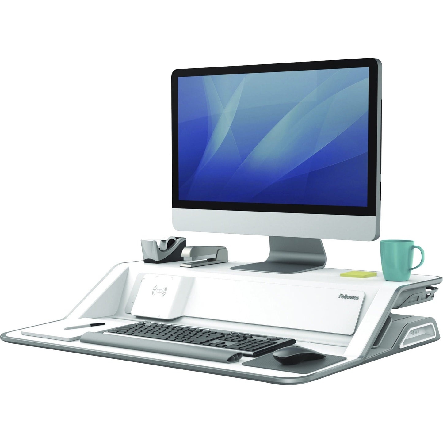Fellowes Lotus&trade; DX Sit-Stand Workstation - White