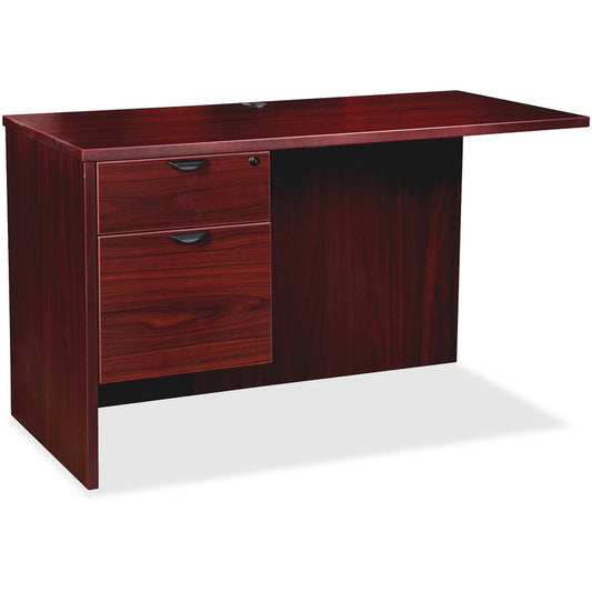 Lorell Prominence 2.0 Mahogany Laminate Box/File Left Return - 2-Drawer