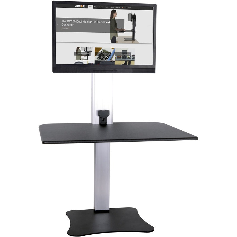 Victor High Rise Electric Single Monitor Standing Desk Workstation ...