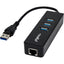 3PORT USB 3.0 HUB WITH GIGABIT 