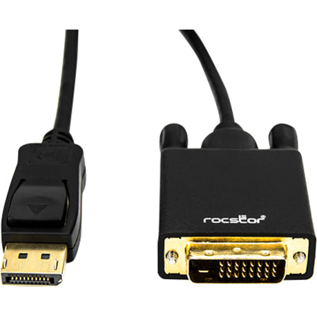 Rocstor premium 6 ft DisplayPort 1.2v to DVI Cable M/M