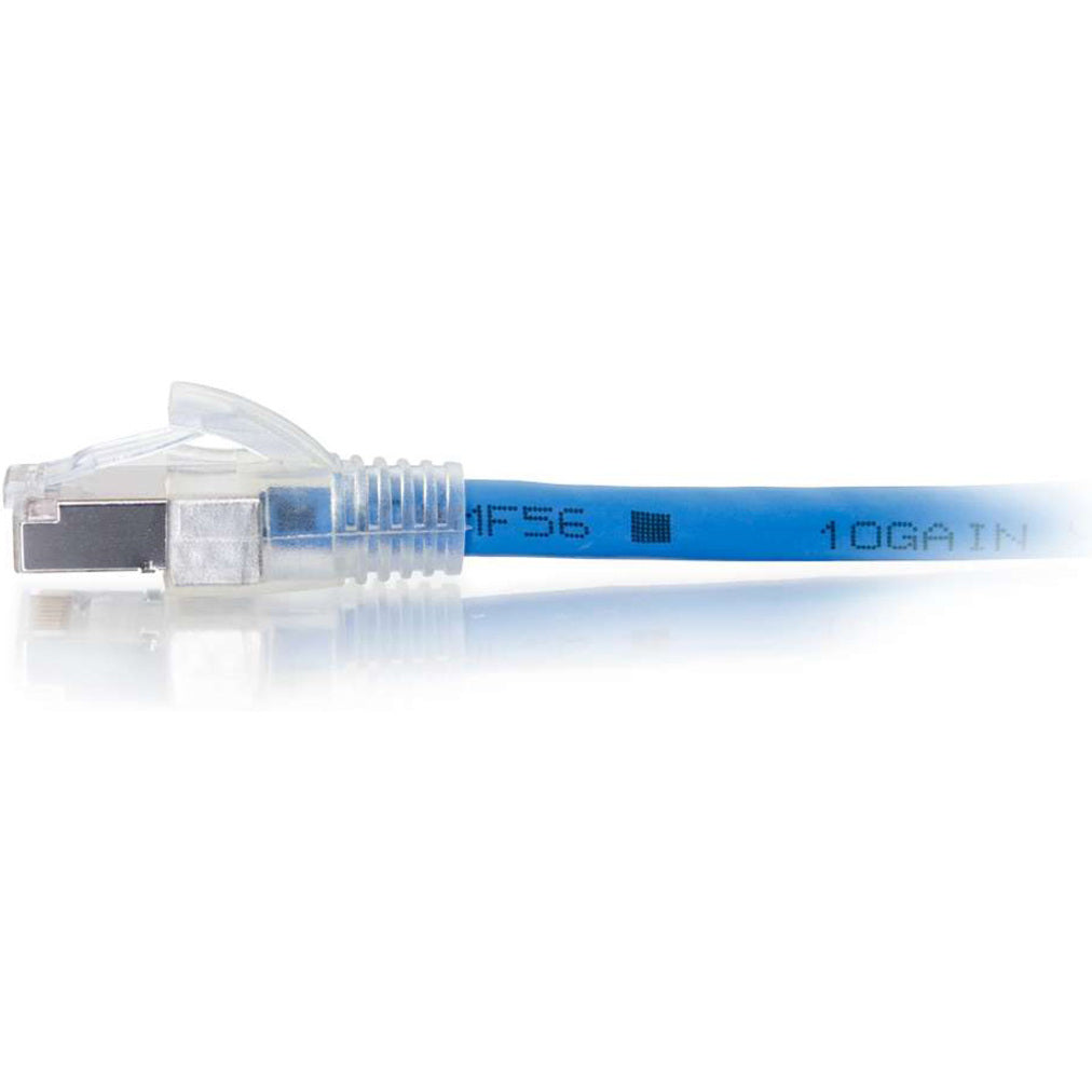C2G 50ft HDBaseT Cat6a Cable with Discontinuous Shielding - Plenum - Blue