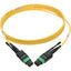 Tripp Lite MTP/MPO (APC) Singlemode Patch Cable (F/F) 12 Fiber 40/100 GbE QSFP+ 40GBASE-PLR4 Plenum Push/Pull Tab Yellow 1 m (3.3 ft.)