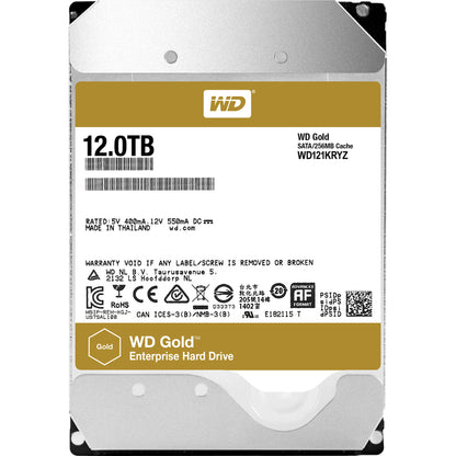 WD Gold 12TB Enterprise-class Hard Drive SATA 6 Gb/s 7200 RPM 256MB Cache 3.5-Inch Form Factor