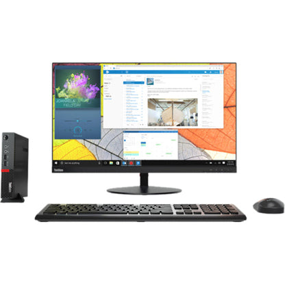 Lenovo ThinkCentre M710q 10MQS09U00 Desktop Computer - Intel Core i5 7th Gen i5-7400T 2.40 GHz - 8 GB RAM DDR4 SDRAM - 128 GB SSD - Tiny