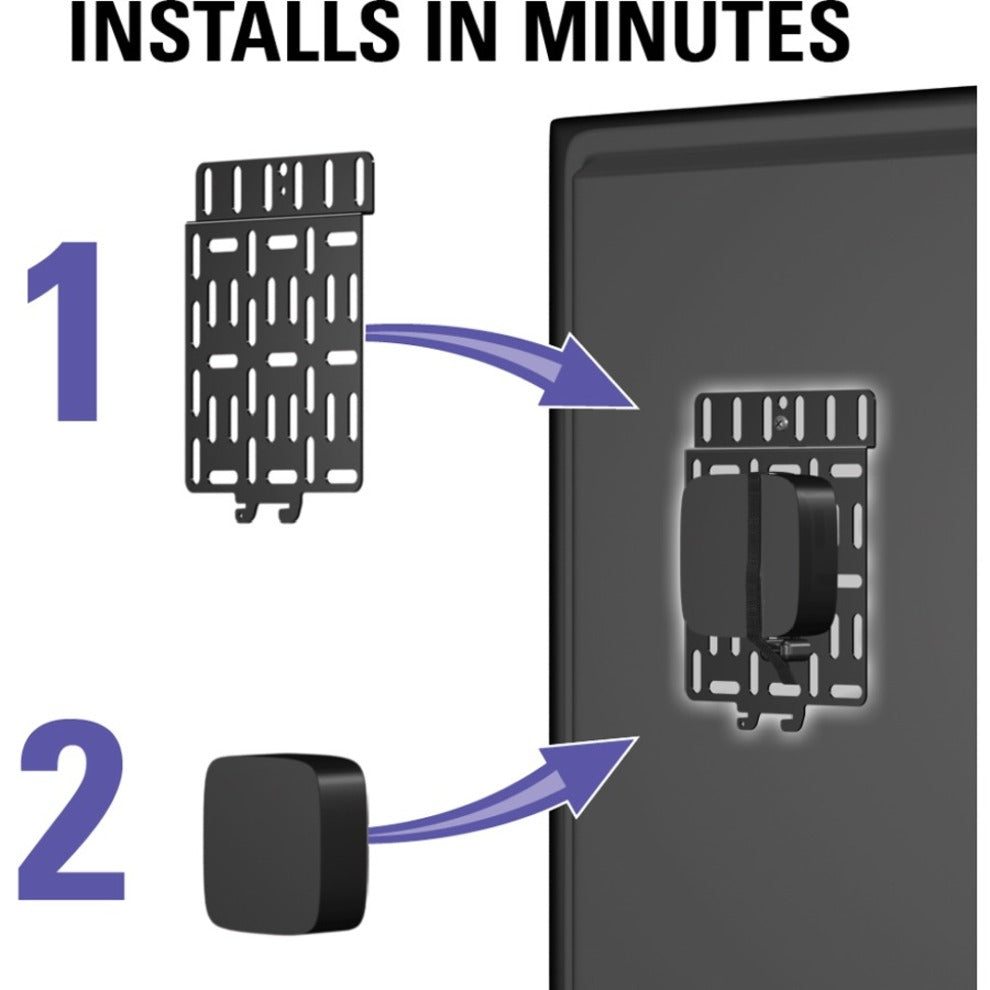 SANUS SASP1 Mounting Panel for Network Media Player - Black