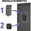 SANUS SASP1 Mounting Panel for Network Media Player - Black