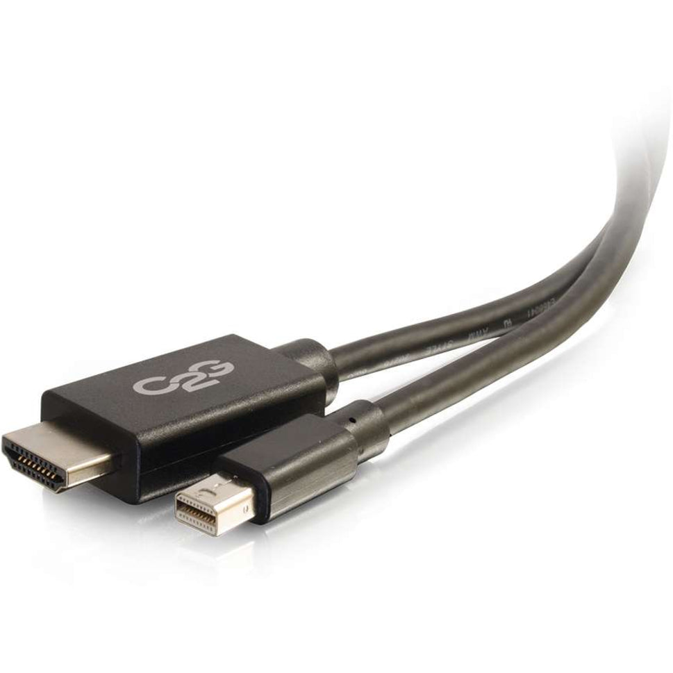 C2G 3ft Mini DisplayPort to HDMI Adapter Cable - Black - TAA