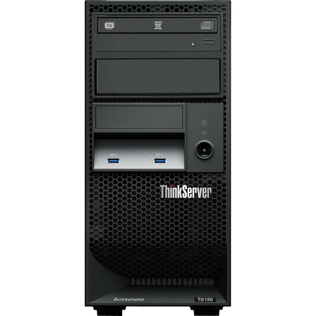 Lenovo ThinkServer TS150 70LWS00F00 Tower Server - 1 x Intel Xeon E3-1280 v5 3.70 GHz - 64 GB RAM - 2 TB HDD - (2 x 1TB) HDD Configuration - 960 GB SSD - (2 x 480GB) SSD Configuration - Serial Attached SCSI (SAS) Serial ATA Controller
