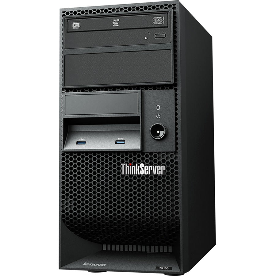 Lenovo ThinkServer TS150 70LWS01D00 Tower Server - 1 x Intel Xeon E3-1280 v5 3.70 GHz - 64 GB RAM - 2 TB HDD - (2 x 1TB) HDD Configuration - 960 GB SSD - (2 x 480GB) SSD Configuration - Serial Attached SCSI (SAS) Serial ATA Controller