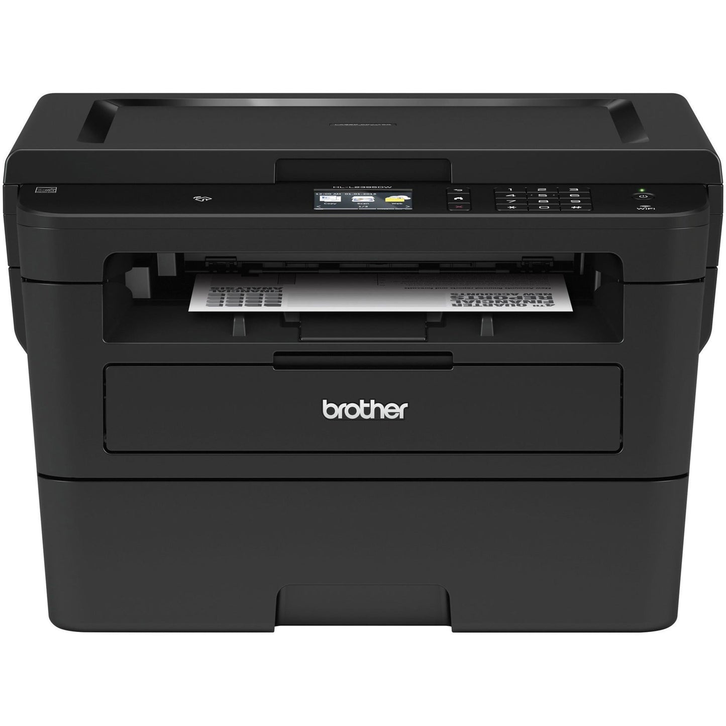 Brother HL-L2395DW Monochrome Laser Printer with Convenient Flatbed Copy & Scan 2.7" Touchscreen Duplex and Wireless Networking