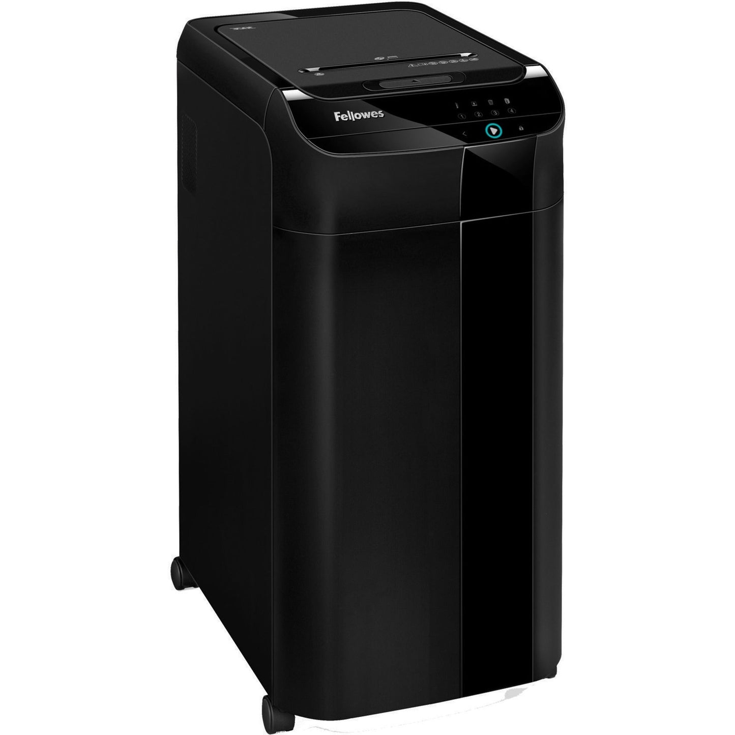 Fellowes&reg; AutoMax&trade; 350C Cross-Cut Commercial Office Auto Feed 2-in-1 Paper Shredder with 350 Sheet Capacity