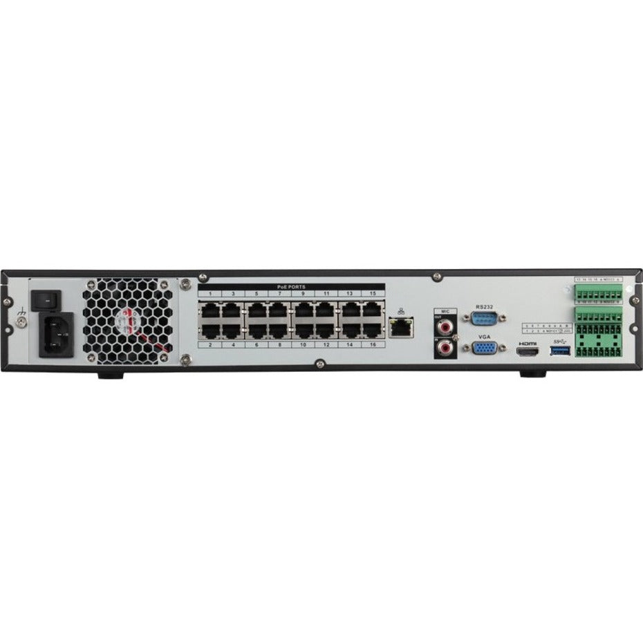 Speco 16 Channel 4K Plug & Play Network Video Recorder with Built-in PoE+ Switch - 6 TB HDD