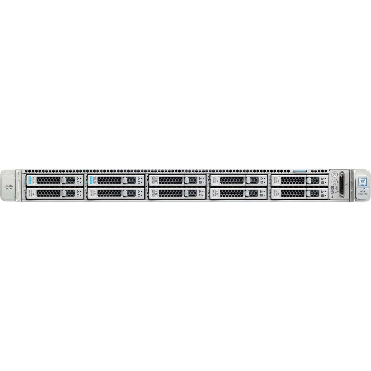 Cisco C220 M5 1U Rack Server - 2 x Intel Xeon Silver 4116 2.10 GHz - 32 GB RAM - 12Gb/s SAS Controller