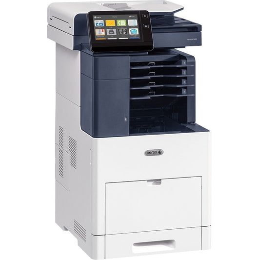 Xerox VersaLink B605/XP LED Multifunction Printer-Monochrome-Copier/Fax/Scanner-58 ppm Mono Print-1200x1200 Print-Automatic Duplex Print-250000 Pages Monthly-700 sheets Input-Color Scanner-600 Optical Scan-Monochrome Fax-Gigabit Ethernet