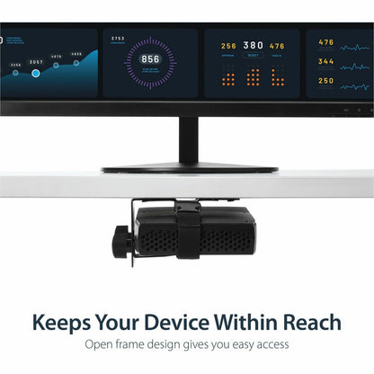StarTech.com Thin Client Mount - VESA Mounting Bracket - Under Desk Computer Mount - Thin Client PC Monitor Mount