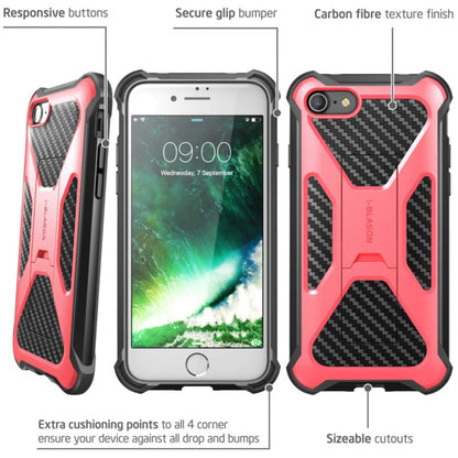 i-Blason Transformer Carrying Case (Holster) Apple iPhone 8 Smartphone - Pink