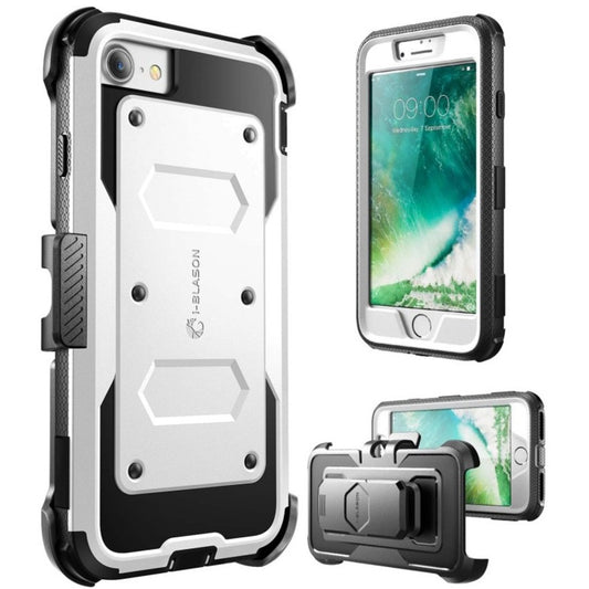 i-Blason Armorbox Carrying Case (Holster) Apple iPhone 8 Smartphone - White