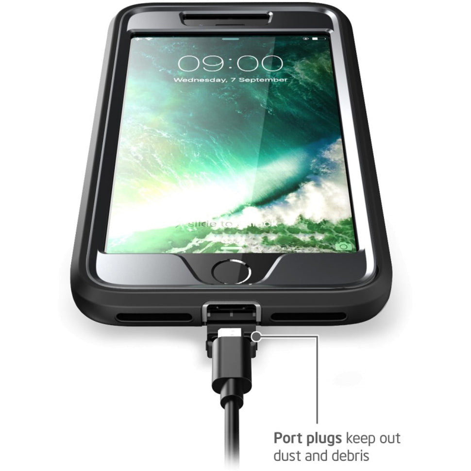 i-Blason Magma Carrying Case (Holster) Apple iPhone 8 Plus Smartphone - Black