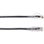 1FT BLACK CAT6A SLIM 28AWG PATC