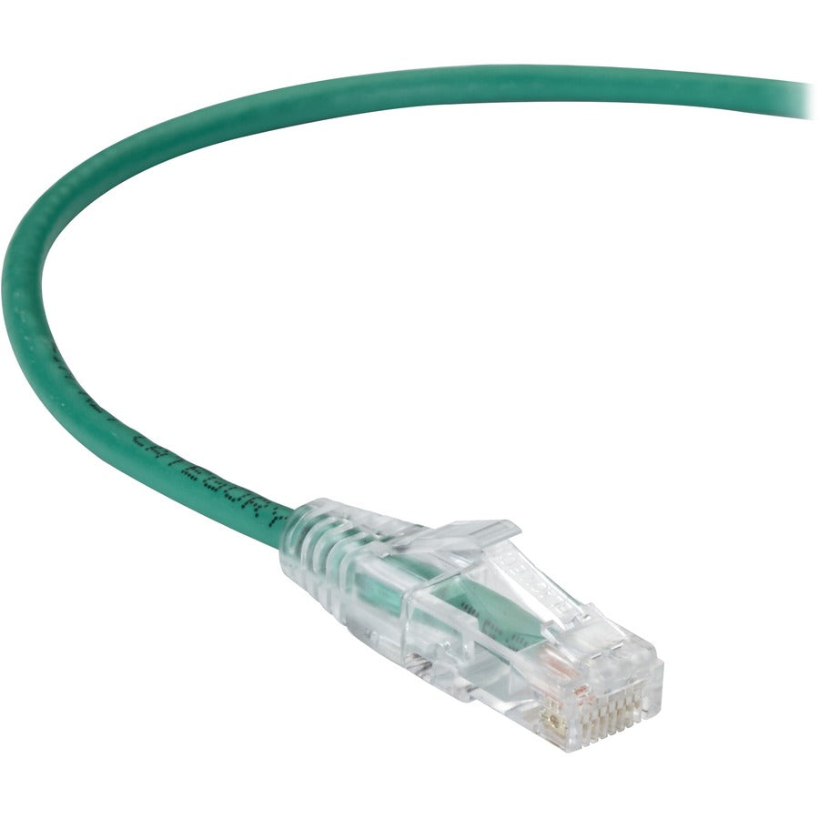 2FT GREEN CAT6A SLIM 28AWG PATC