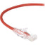 3FT RED CAT6 SLIM 28AWG PATCH C