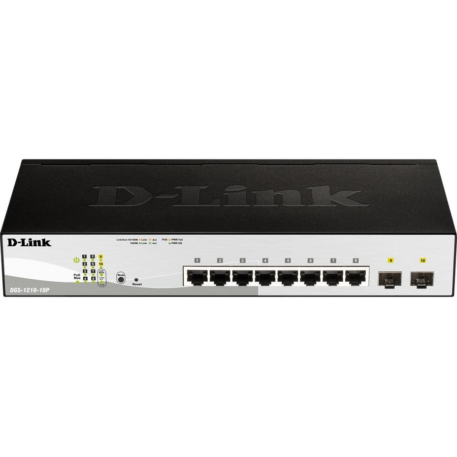 DGS-1210-10MP 8PORT GBE SMART  